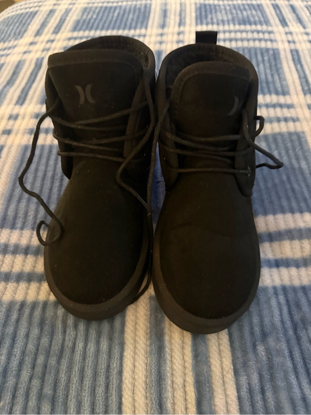 Hurley Kids Black Lace-Up Ankle Boots